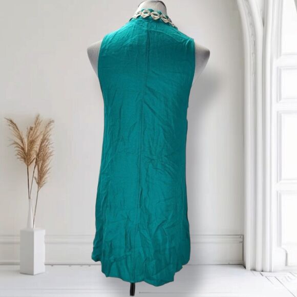 Lilly Pulitzer Jane Mini Dress Size 10 Zip Front Green Rayon Retro 60s - Picture 3 of 12